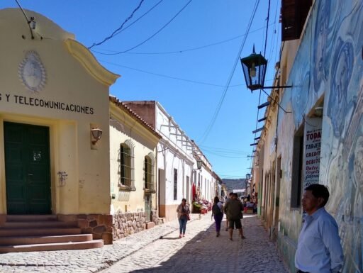 A village street in the Quedabra de Humahuaca