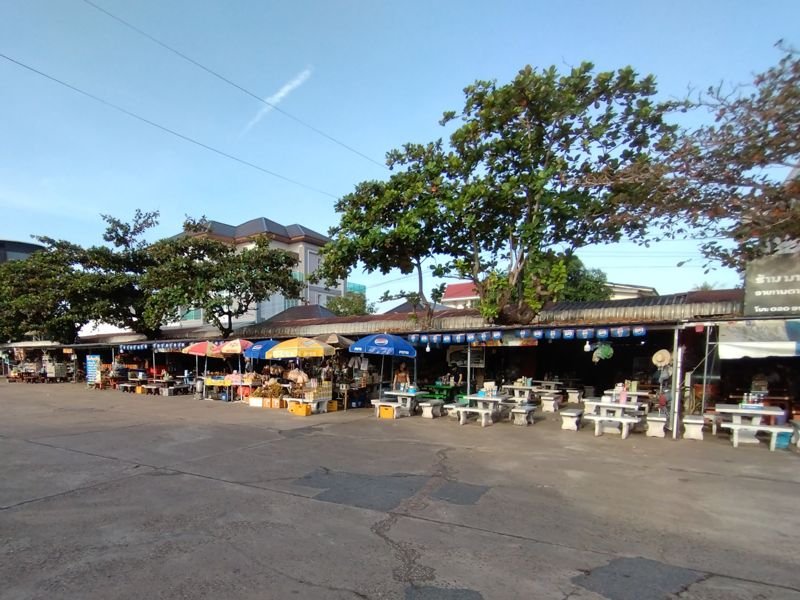 A typical bus station scene in Laos - this one is Savannakhet