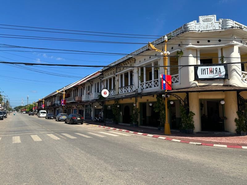 A street in Savannakhet