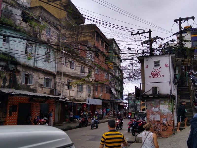 A street scene in Rocinha